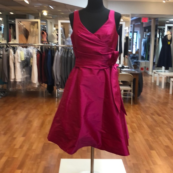 Cerise pink cocktail or bridesmaid dress - Picture 1 of 8